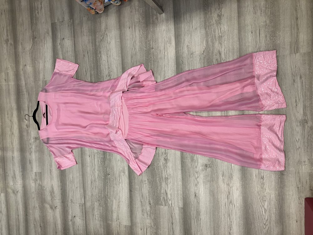 BLUSON NT rosa corto largo filo lentejuela