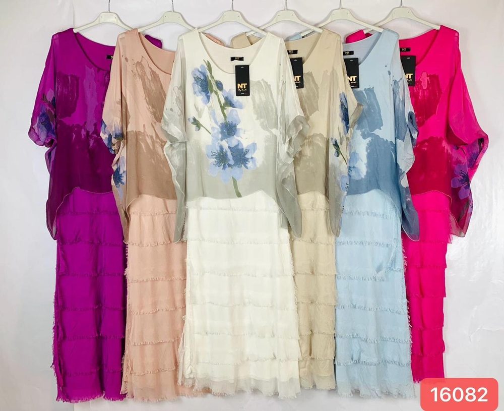 VETIDO NT amarillo blanco o rosa bluson floreado y ruffles