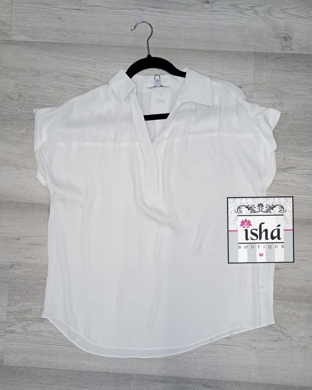 BLUSA NAKED ZEBRA blanca suelta manga corta