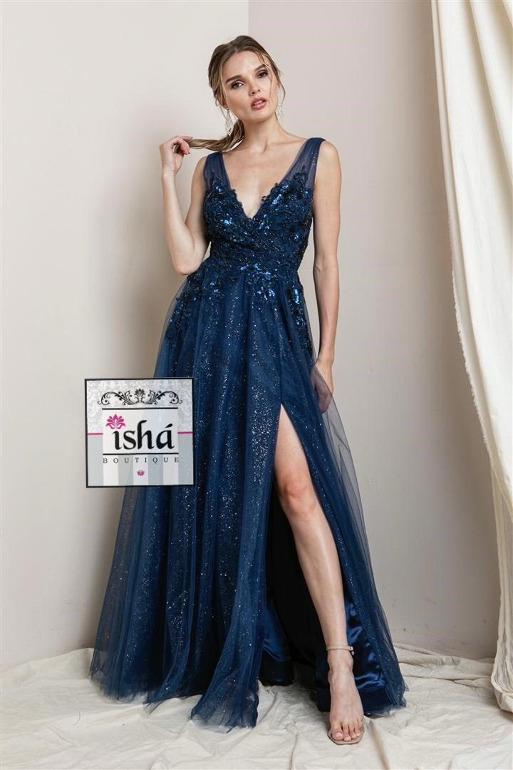 VESTIDO DE NOCHE ROSEMORE navy princess