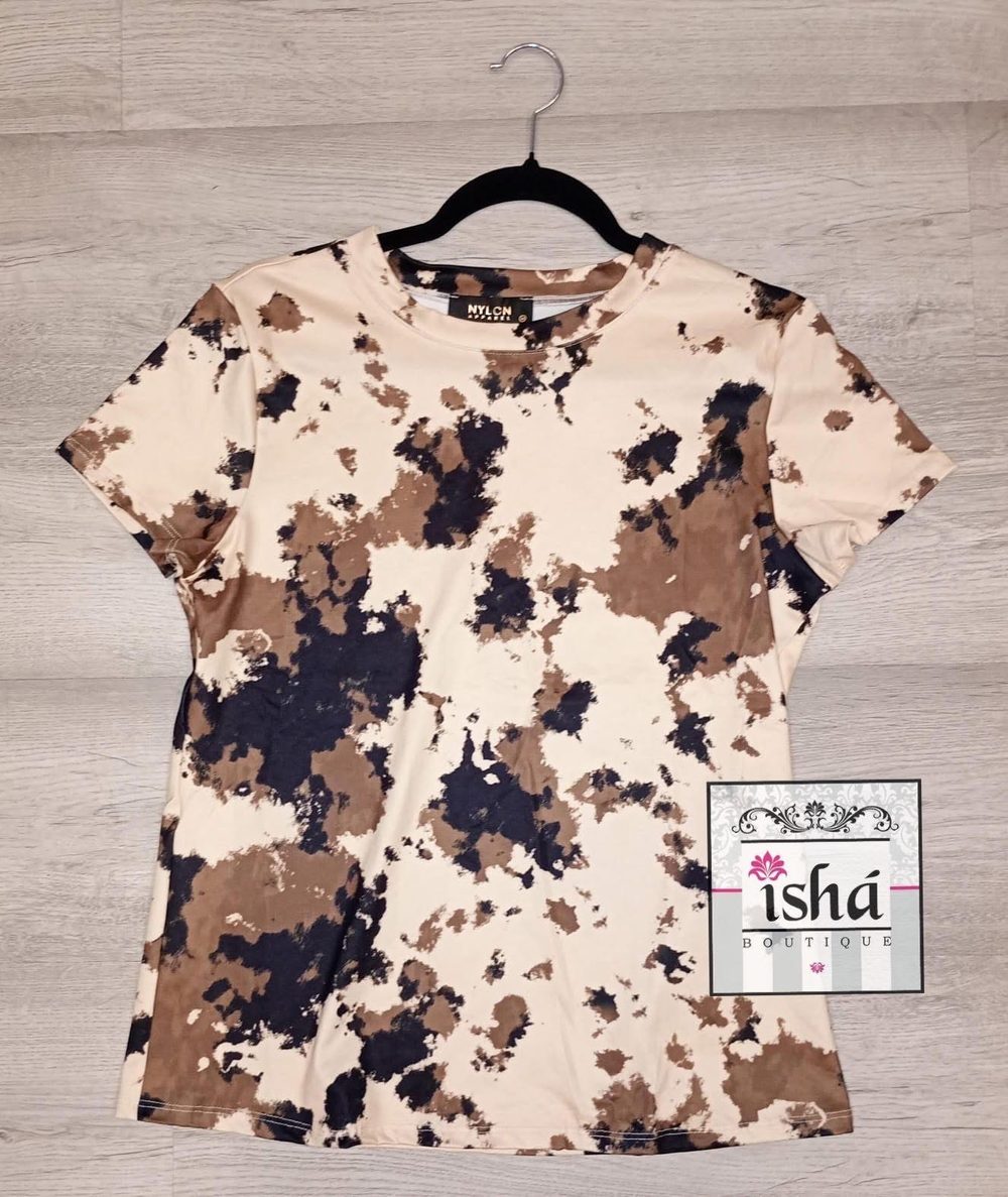T SHIRT NYLON APPAREL vaca afelpada