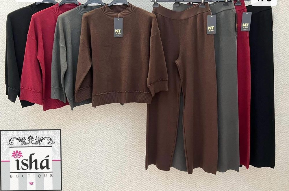 CONJUNTO NT gris o café punto
