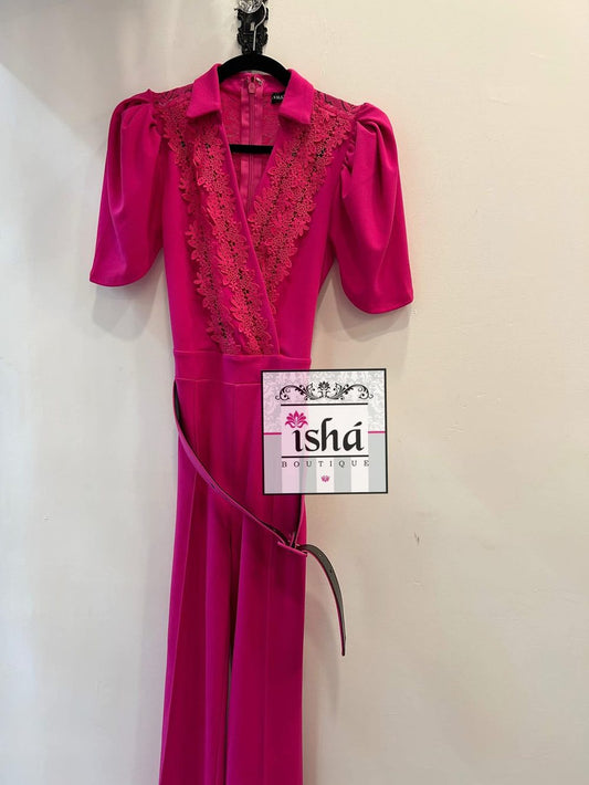 JUMPSUIT VALENTINE rosamx encaje manga