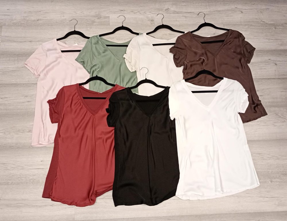 BLUSA ITALIANA seda jersey rosa o negra