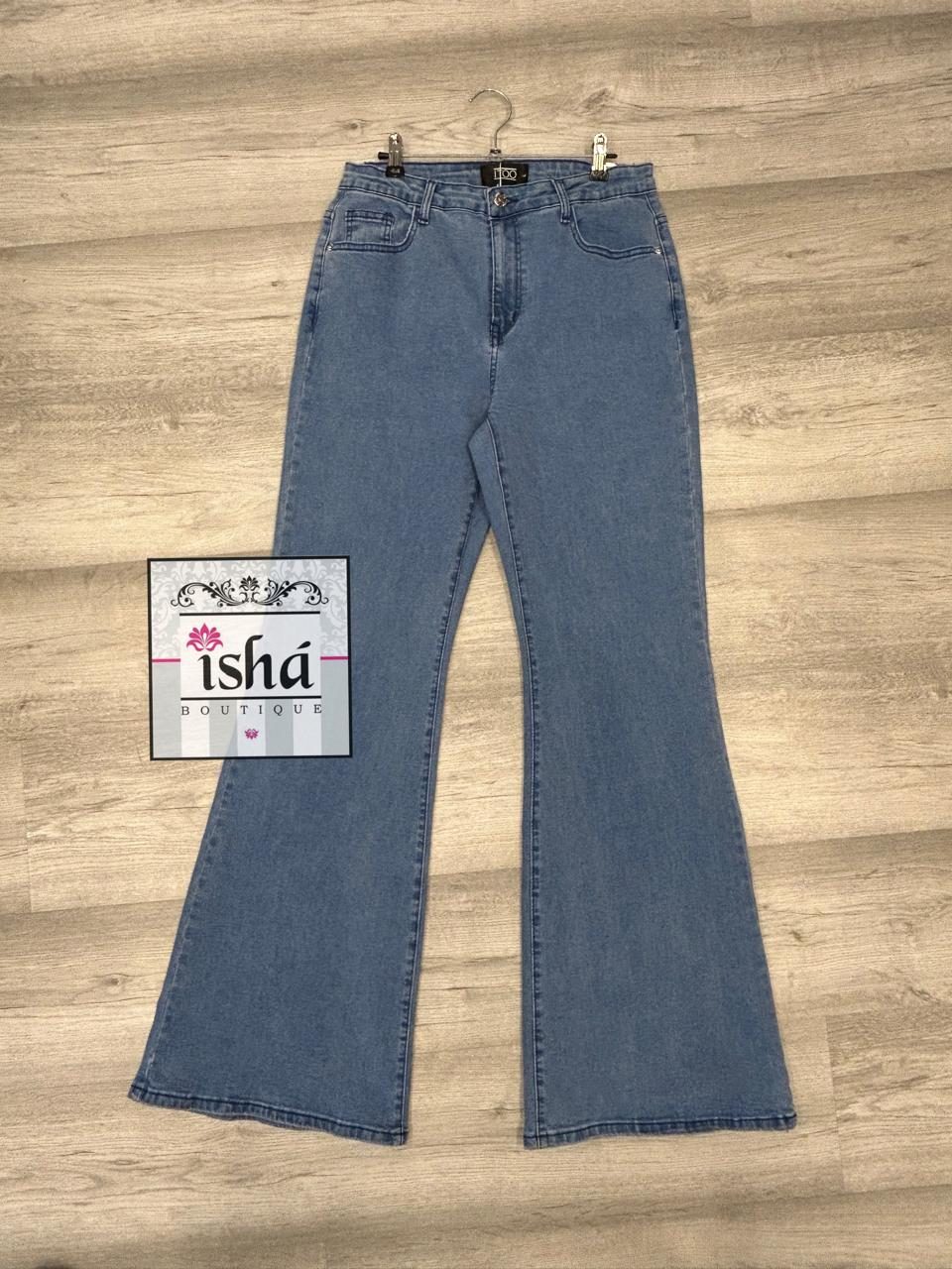 JEANS I TOO azul claro campana