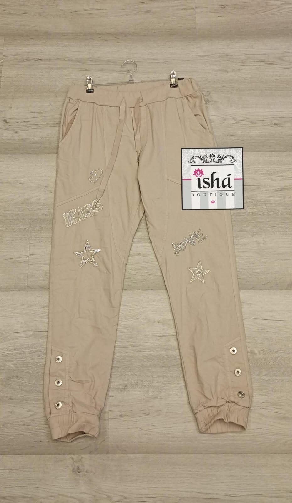 JOGGER rosa botones btm
