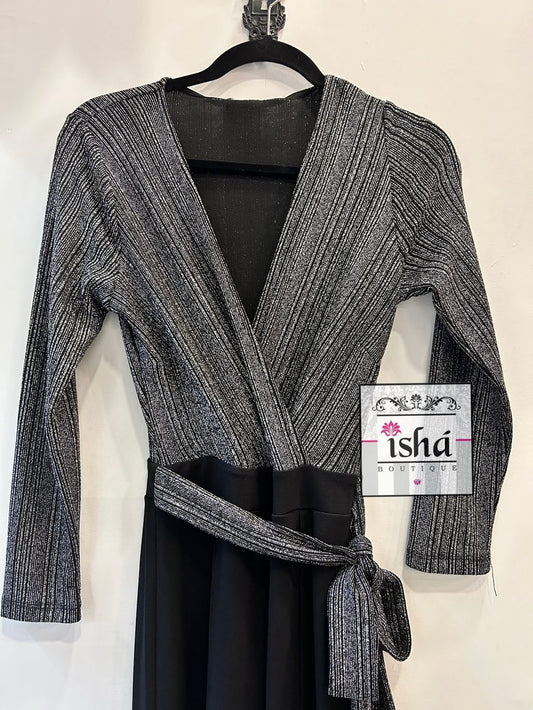 JUMPSUIT VALENTINE negro top lycra plata inn