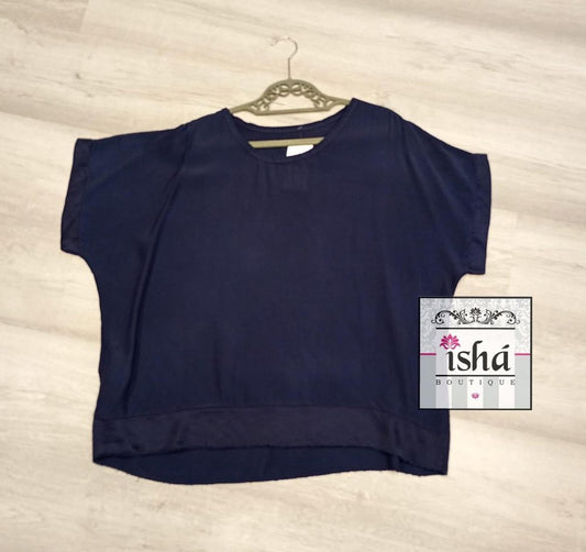 BLUSA ITALIANA navy btm seda