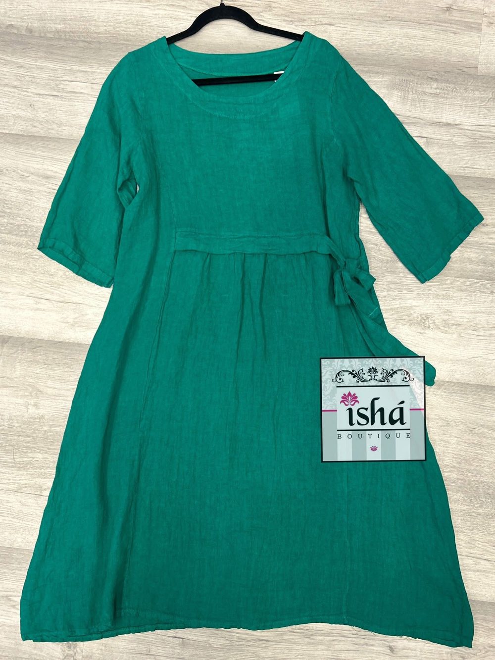 VESTIDO ITALIANO verde azul o amarillo moño cintura