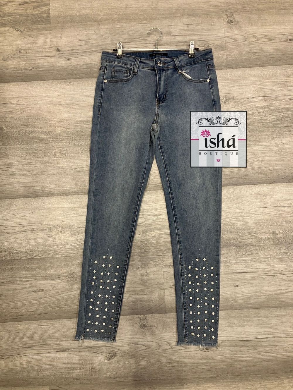 JEANS DENIM COUTURE skinny piedras