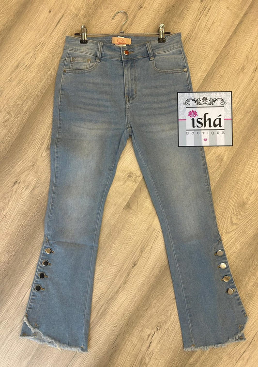 JEANS claros botones oro